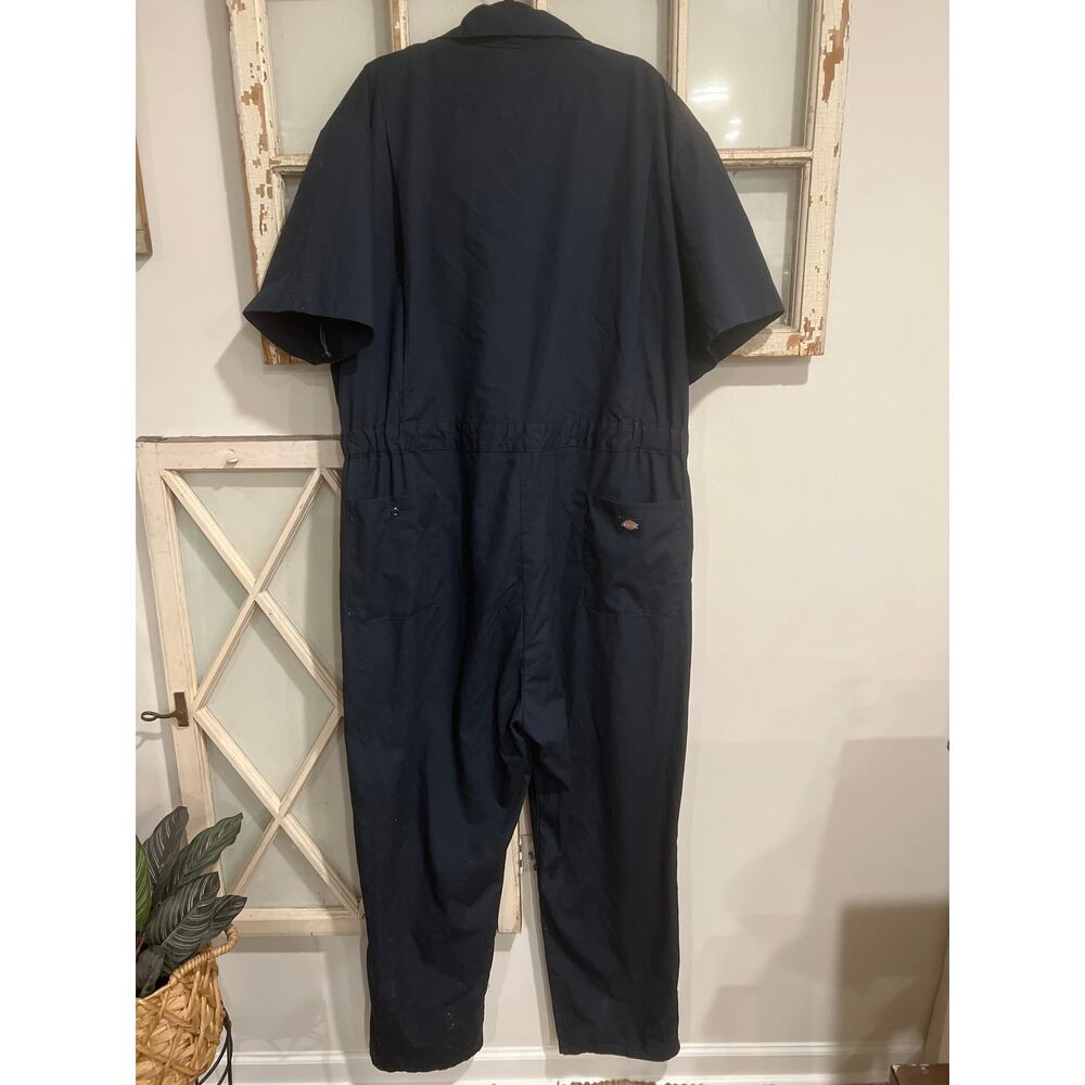 Dickies Icons size 2XL Men's Short-Sleeve Coverall in a dark navy blue - Picture 3 of 3